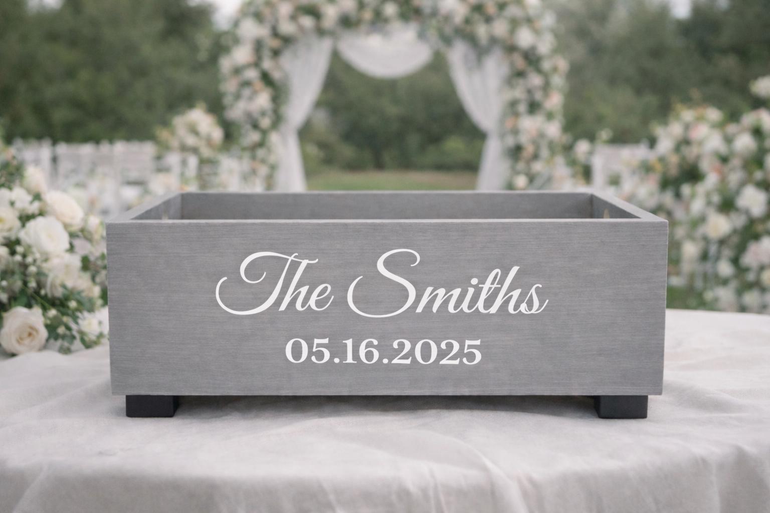 Personalized Wedding Card Box