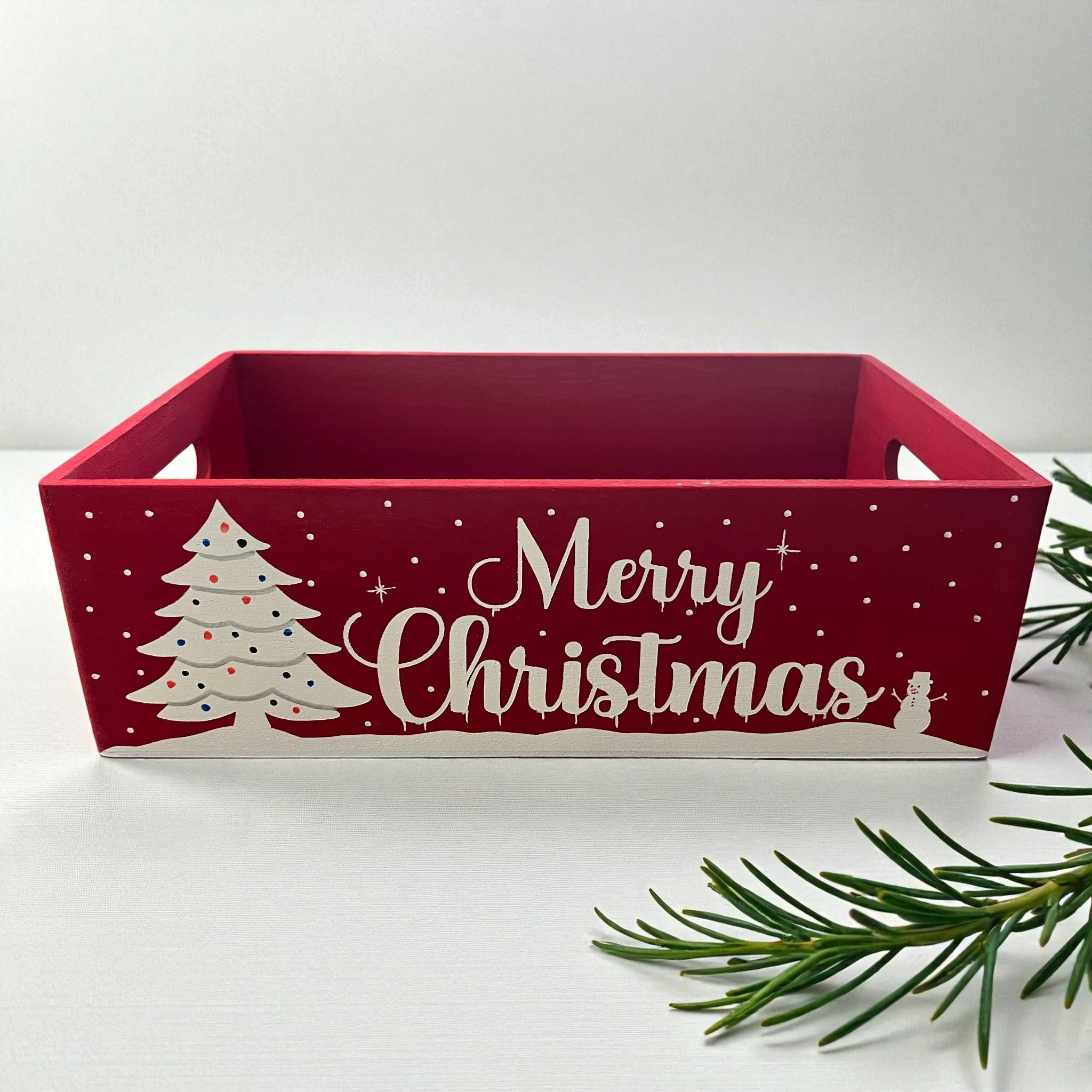 Hand-Painted Christmas Box