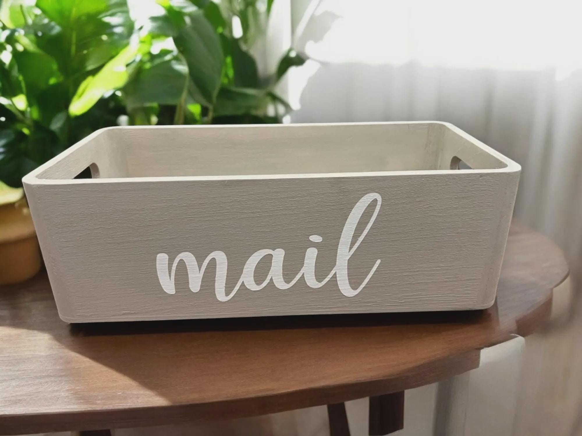 Rustic Mail Storage Box