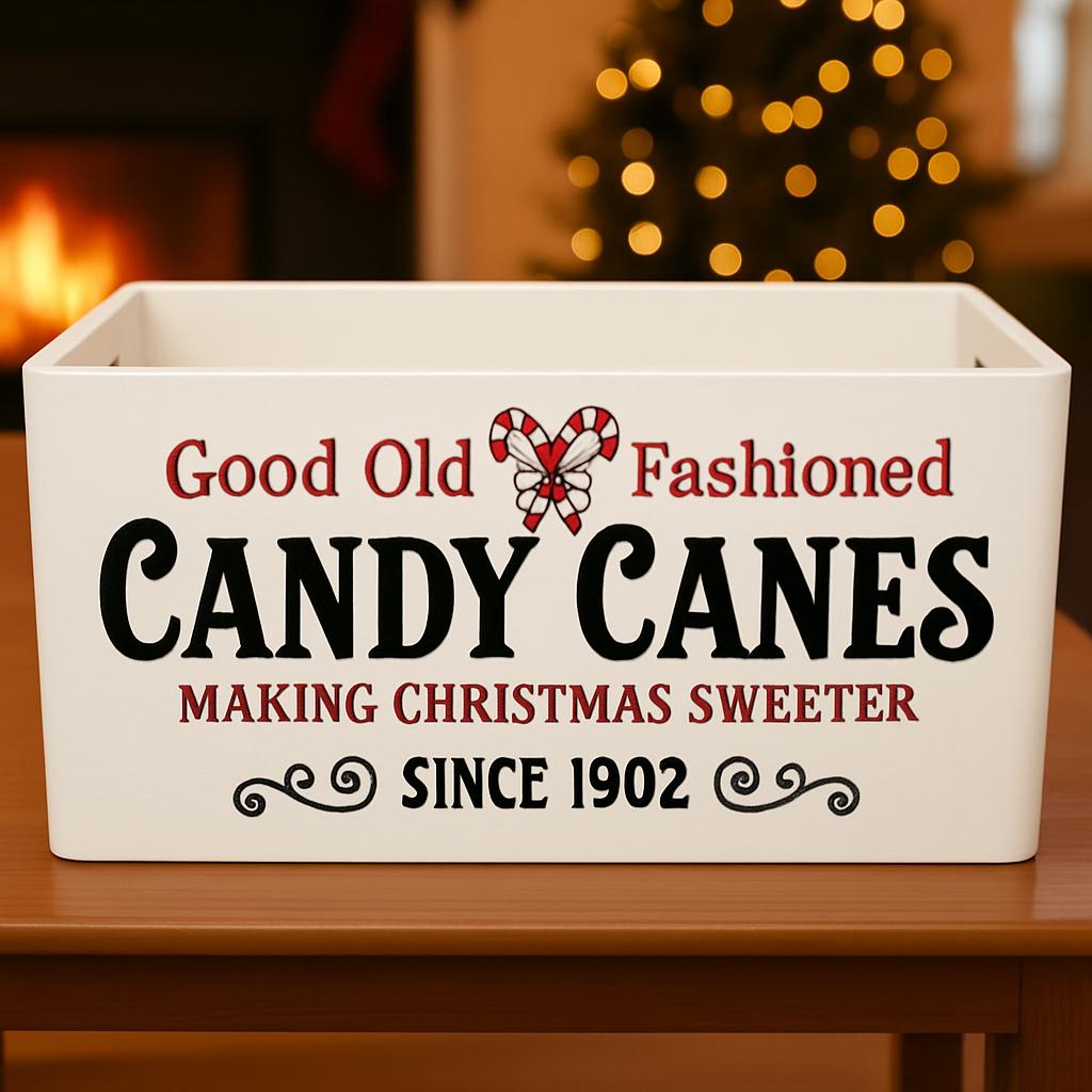 Hand-Painted Christmas Box