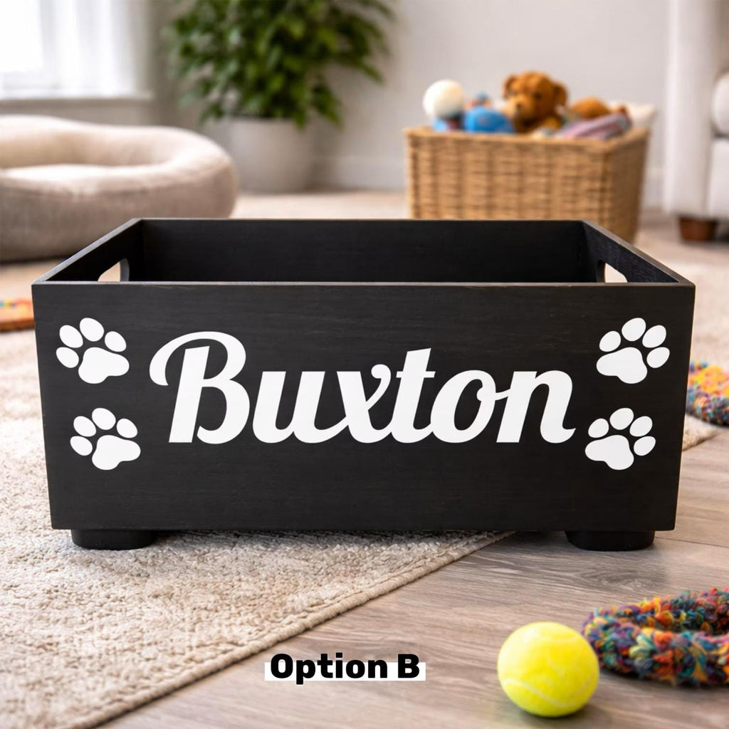 Personalized Dog Toy Bin