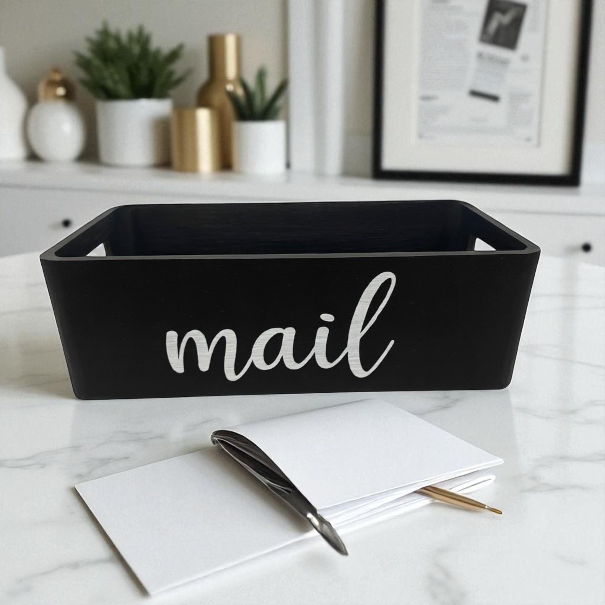Rustic Mail Storage Box