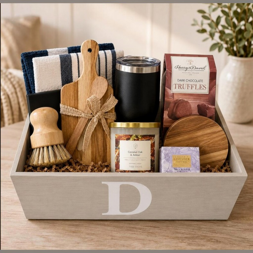 Personalized Monogram Housewarming Gift Box