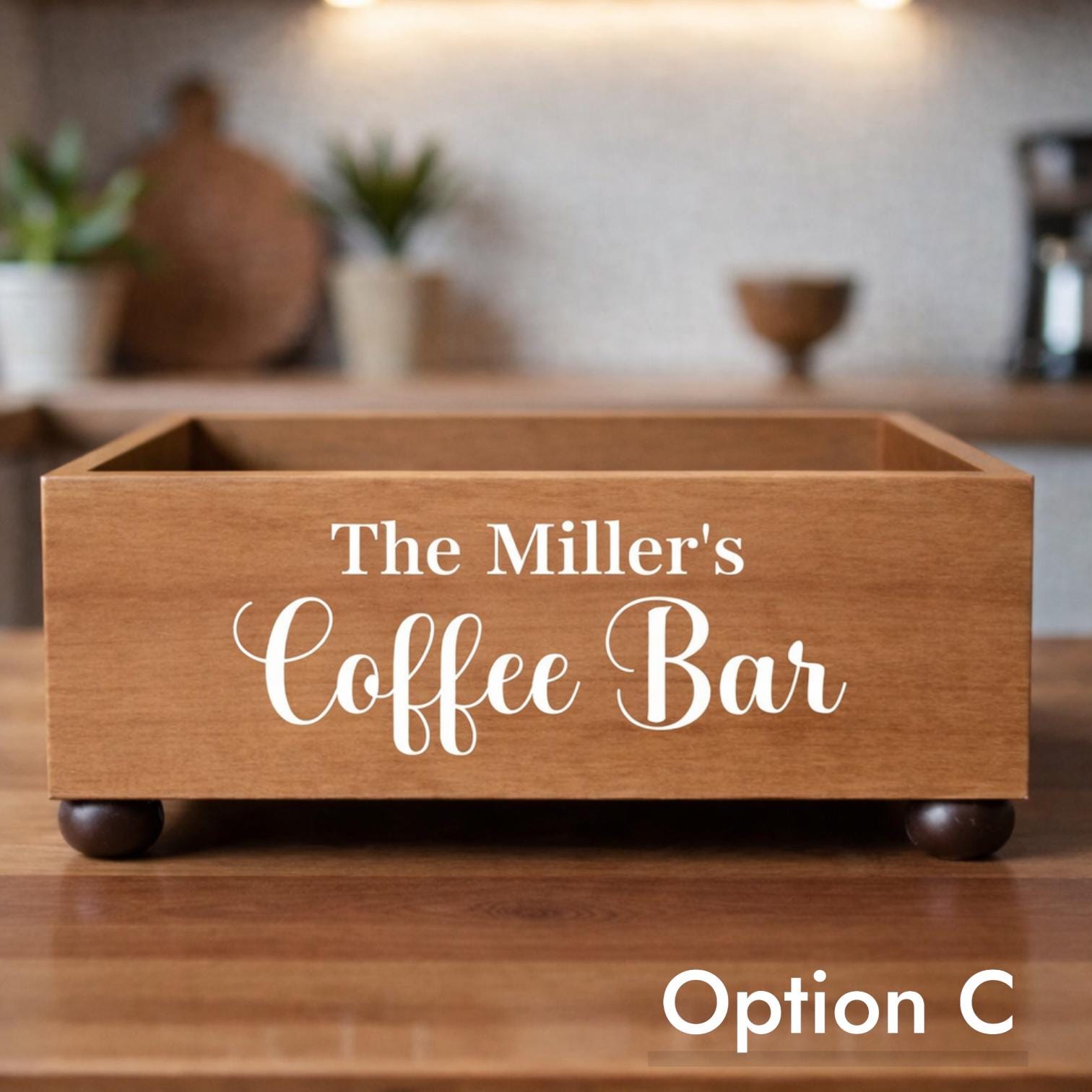 Personalized Coffee Bar Box