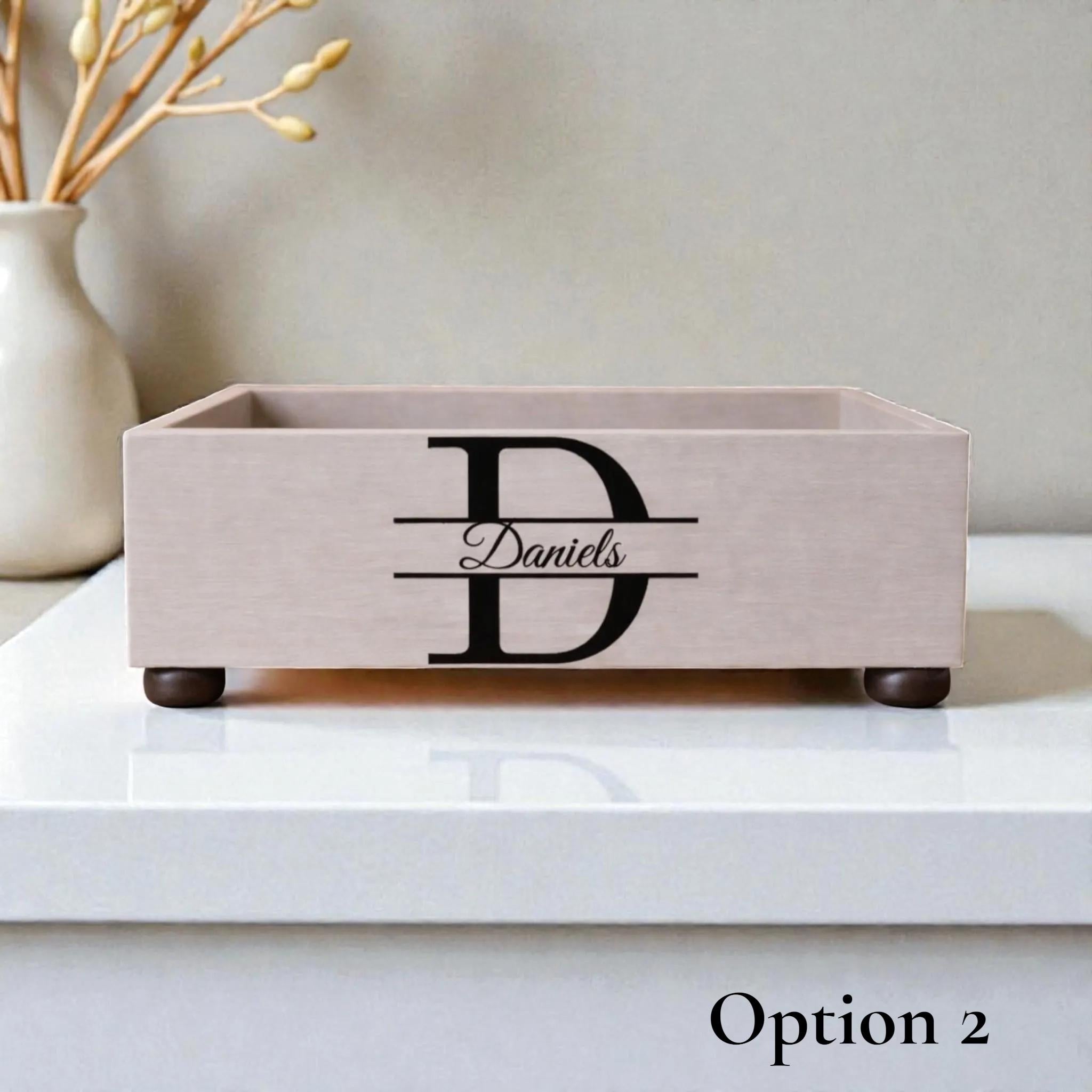 Personalized Monogram Keepsake Box