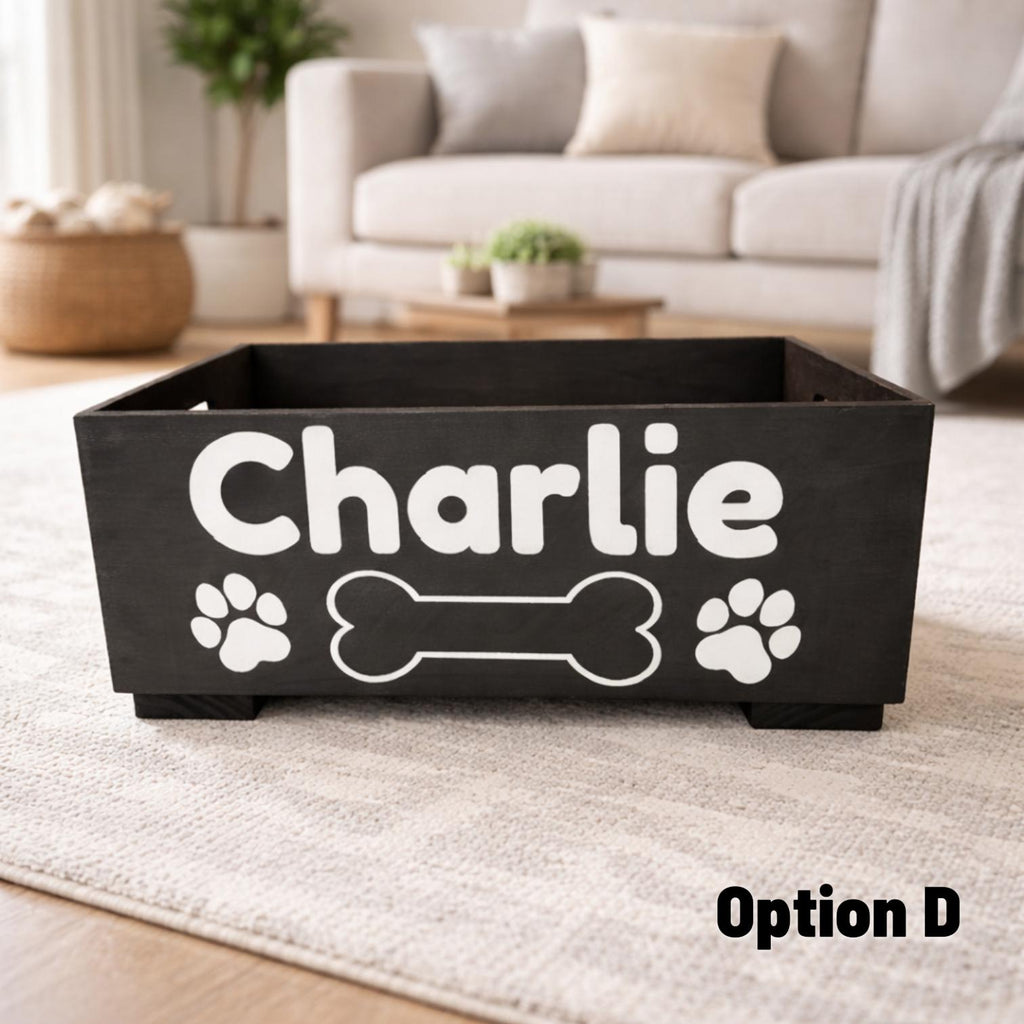 Personalized Dog Toy Bin