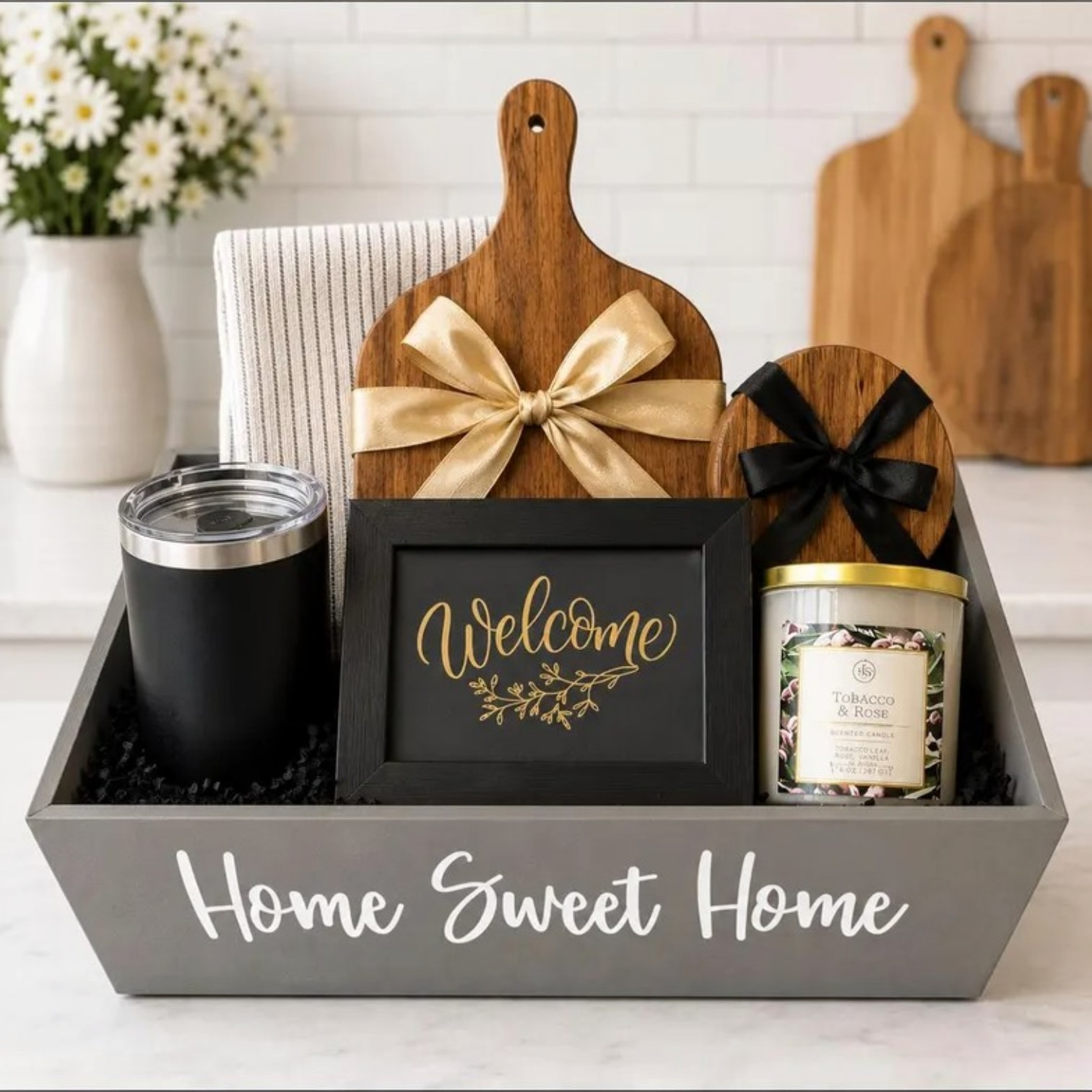 Personalized Monogram Housewarming Gift Box