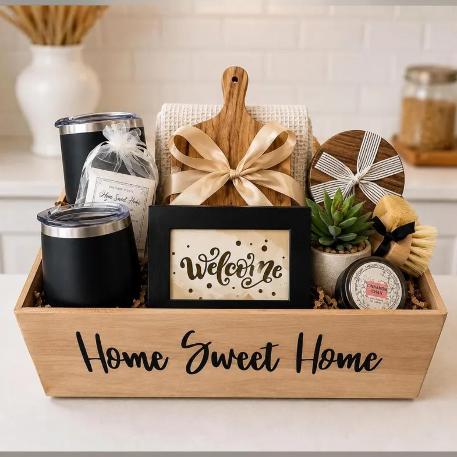 Personalized Monogram Housewarming Gift Box