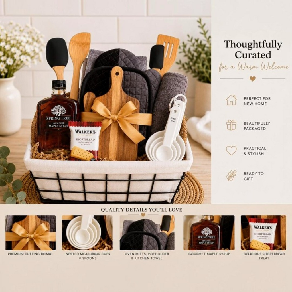 Housewarming Gift Basket – Kitchen Essentials Gift Set