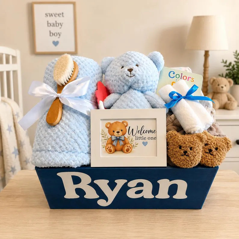 Luxury Baby Boy Gift Basket