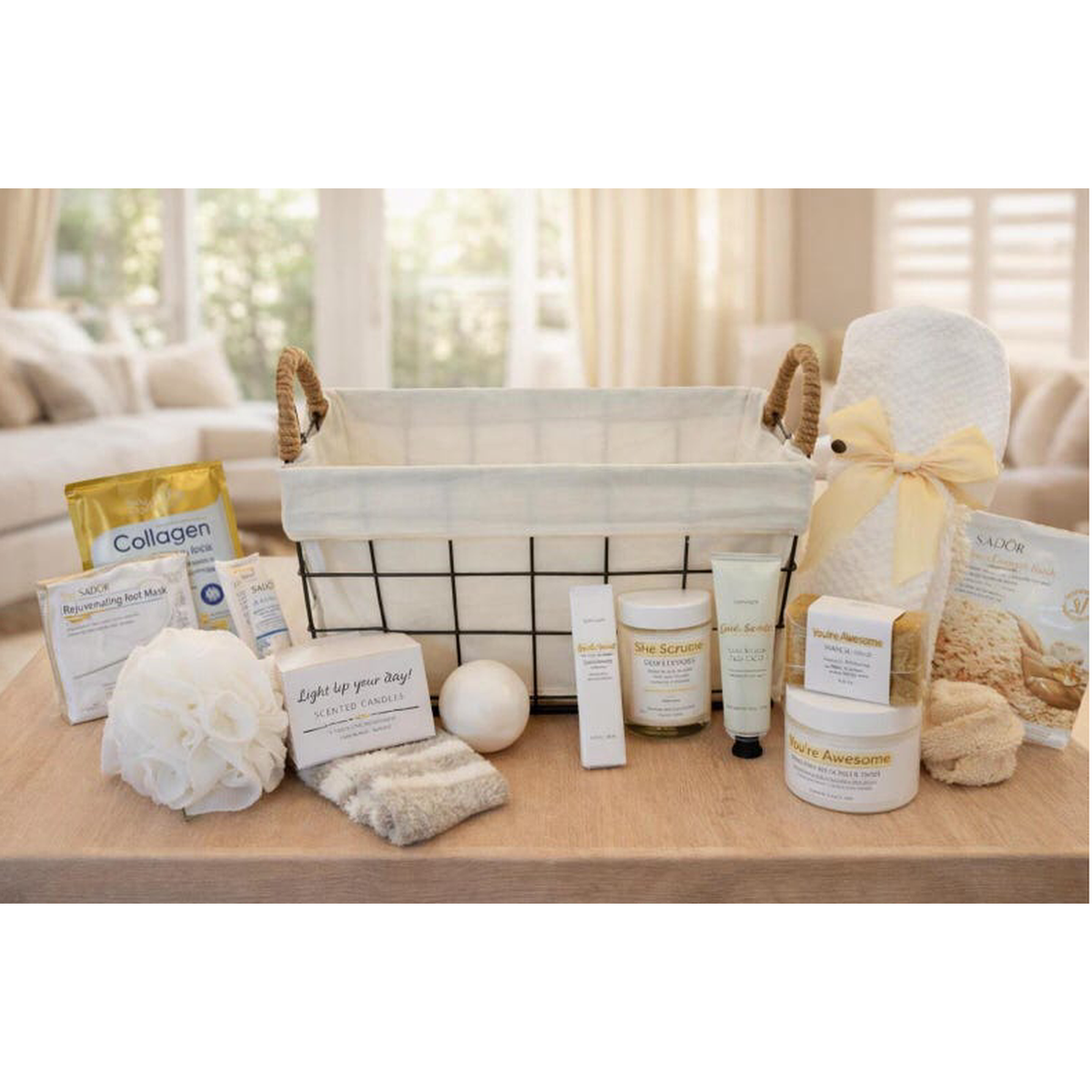 Rose Spa Gift Basket