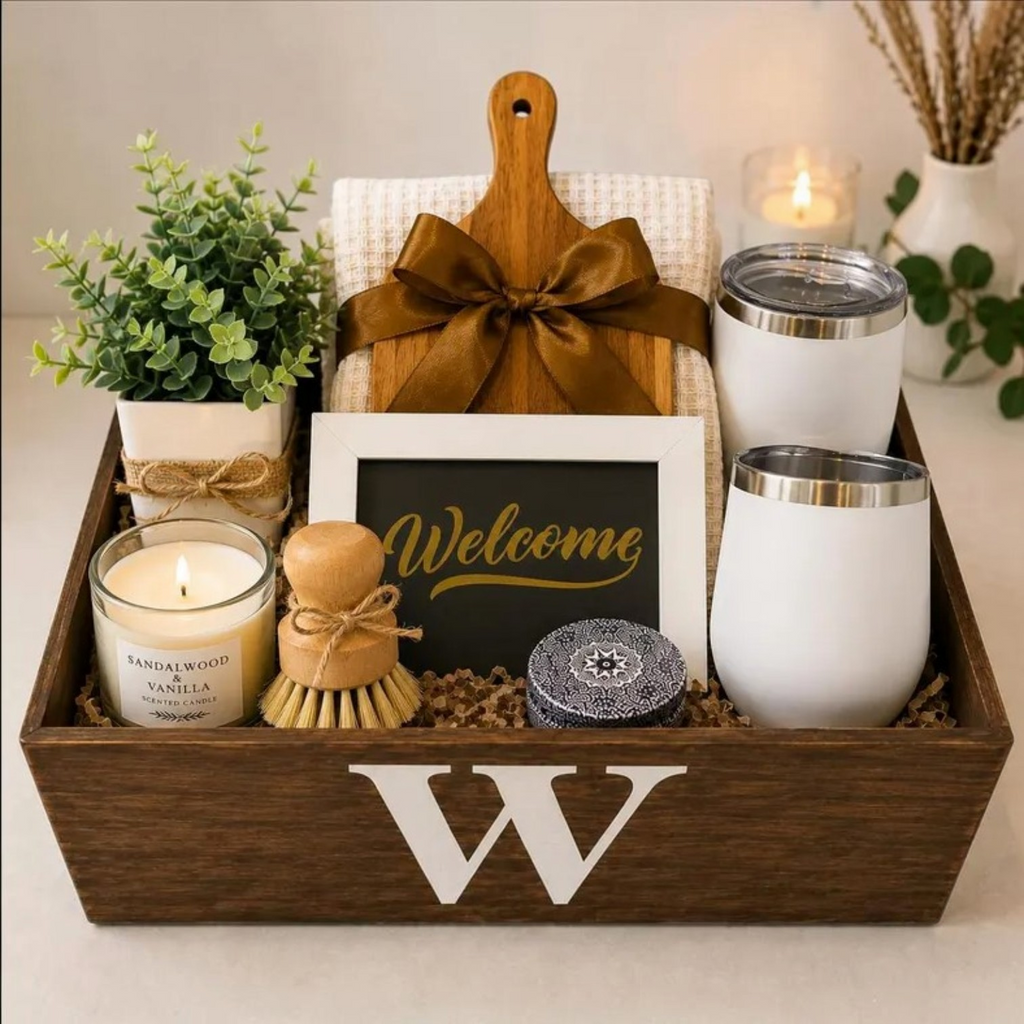 Personalized Monogram Housewarming Gift Box